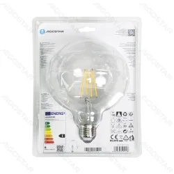 Żarówka LED 8W E27 G125 Filament ciepła biała 880lm energooszczędna do salonu