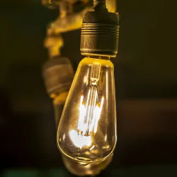 Żarówka LED Filament ST64 E27 4W 400lm ciepła do salonu energoszczędna