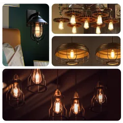 Żarówka LED Filament ST64 E27 4W 400lm ciepła do salonu energoszczędna