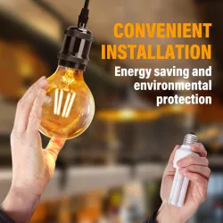 Żarówka LED Filament Bursztynowa G80 E27 6W 2200K 600lm energooszczędna do salonu