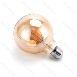 Żarówka LED Filament G95 E27 4W bursztynowa do przytulnego klimatu