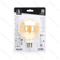 Żarówka LED Filament G95 E27 4W bursztynowa do przytulnego klimatu