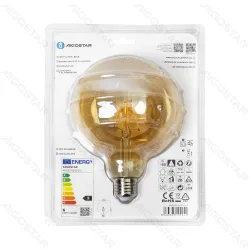 Żarówka LED Filament G125 E27 6W 600lm 2200K ciepła do salonu energoszczędna