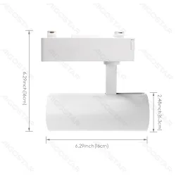 Reflektor LED COB 10W 800LM zimny do systemów szynowych dwuprzewodowych mocne światło