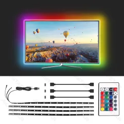 Taśma LED RGB 4x0,5m USB do podświetlenia telewizora dla efektownego klimatu