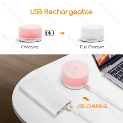 4x akumulatorowa lampka nocna z dotykowym ściemniaczem i USB ciepła barwa dla przytulnego klimatu