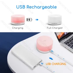 Akumulatorowa lampka nocna Aigostar z dotykowym ściemniaczem i zimnym światłem USB
