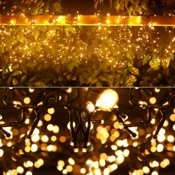 Lampki choinkowe 500 LED 10m ciepłe do ogrodu i na taras