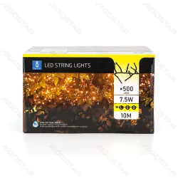 Lampki choinkowe 500 LED 10m ciepłe do ogrodu i na taras