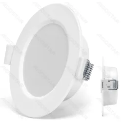 Panel LED okrągły podtynkowy 4W 3000K 380lm IP44 Aigostar do salonu