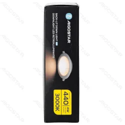 Panel LED okrągły podtynkowy 4W 3000K 380lm IP44 Aigostar do salonu