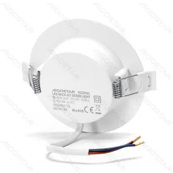 Panel LED podtynkowy okrągły 4W 380lm E6 neutralny do biura