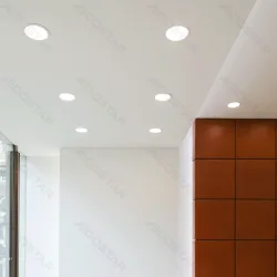 Panel LED podtynkowy okrągły 4W 380lm E6 neutralny do biura