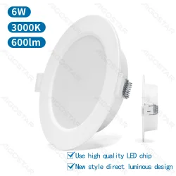 Panel podtynkowy LED 6W 3000K 600 lm Aigostar do przytulnego oświetlenia