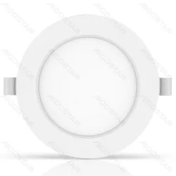 Panel okrągły downlight LED 6W E6 620LM zimne światło do biura