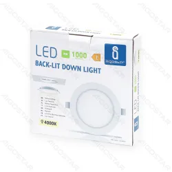 Panel LED podtynkowy okrągły 9W 4000K 1000lm Aigostar do kuchni