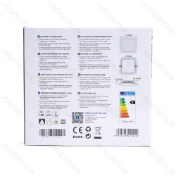 Panel LED Downlight kwadratowy 15W 3000K 1200lm podtynkowy do salonu energoszczędny