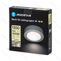 Panel natynkowy LED 12W 4000K 1350lm Aigostar do kuchni i biura