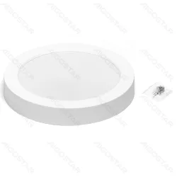Panel okrągły natynkowy LED 18W 2100lm neutralny do biura
