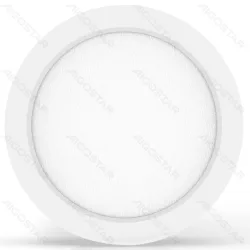 Panel okrągły natynkowy LED 18W 2100lm neutralny do biura