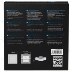 Panel LED E6 kwadratowy natynkowy 12W 3000K 1300lm Aigostar do salonu