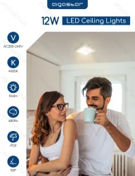 Panel kwadratowy natynkowy LED 12W 4000K 1400lm energooszczędny do biura