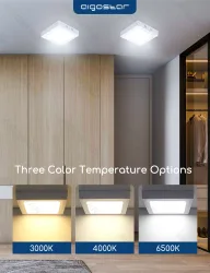 Panel LED E6 Back-Lit kwadratowy 12W 6500K natynkowy do biura energoszczędny