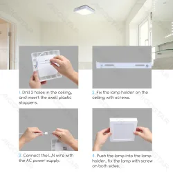 Panel natynkowy LED 18W E6 2200lm neutralny do biura i kuchni