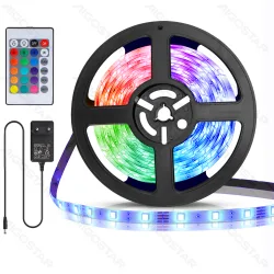 Taśma LED 3m RGB Aigostar z pilotem i zasilaczem do efektownego oświetlenia