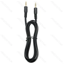 Kabel audio 1,5 m czarny zapewniający wysoką jakość dźwięku