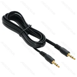 Kabel audio 1,5 m czarny zapewniający wysoką jakość dźwięku