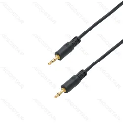 Kabel audio 1,5 m czarny zapewniający wysoką jakość dźwięku