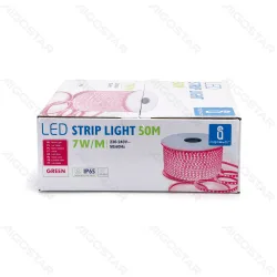 Taśma LED czerwona 50m 10mm 230V energoszczędna do efektownego oświetlenia