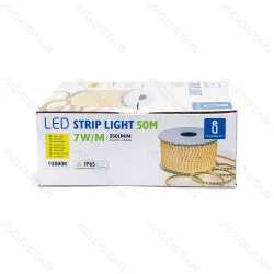 Taśma LED 50m 8mm 230V Aigostar z układem scalonym ciepłe światło do salonu