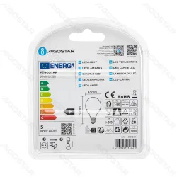 2 x Żarówka LED G45 E14 4,9W 420lm ciepła do salonu energooszczędna