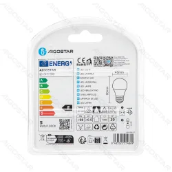 2 x Żarówka LED G45 E27 4,9W 420lm ciepła do salonu energooszczędna