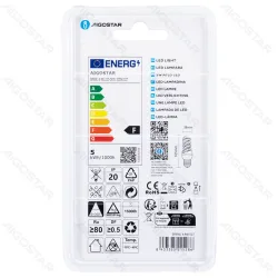 Żarówka spiralna LED E27 4,9W 420lm ciepła do salonu energooszczędna