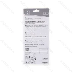 2x Akumulatorowa lampka nocna z dotykowym ściemniaczem i ładowaniem USB w zimnej barwie dla praktycznego oświetlenia