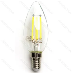 Żarówka LED Filament C35 E14 4W 470lm zimna energoszczędna do biura