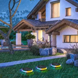 Lampy LED solarne zmiennokolorowe Aigostar 273232164 do ogrodu i trawnika