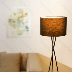 Metalowa lampa podłogowa Aigostar 145 cm z gwintem E27 do salonu