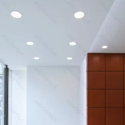 Oprawa sufitowa LED 12W 6500K okrągła wpuszczana 1 szt do biura