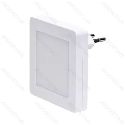 2 x lampka nocna LED z czujnikiem światła i 2-stopniowym ściemniaczem do gniazdka ciepła do sypialni