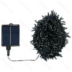 Aigostar String Lights Solar Flat string lights Linear Dark green cable White light 2M+50M 500LED 10cm spacing 8 functions memory OFF IP65