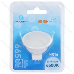 Żarówka LED MR16 7W 6500K w blisterze 1 sztuka mocne światło do biura