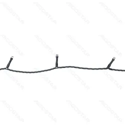 String Lights Low voltage Flat string lights Linear Dark green cable White light 3M+20M 200LED 10cm spacing Timer-ON Flashing Bulb with Auto OFF IP44