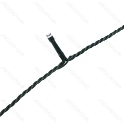String Lights Low voltage Flat string lights Linear Dark green cable Blue light 3M+20M 400LED 5cm spacing Timer-ON Flashing Bulb with Auto OFF IP44