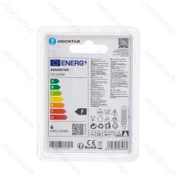 Żarówka LED E14 6W 600lm zimna Aigostar energooszczędna do biura