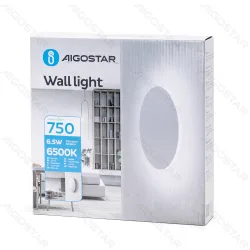 Lampa ścienna LED 6,5W 6500K biała metalowa do biura z mocnym światłem
