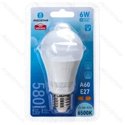 Żarówka LED A60 E27 6W z czujnikiem ruchu 580lm zimna do biura